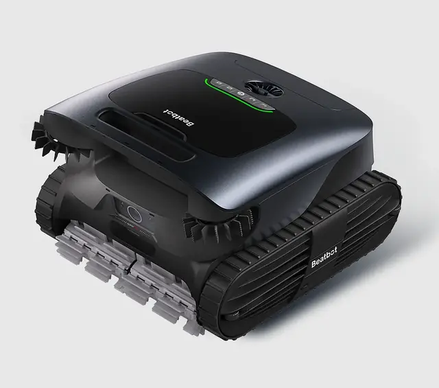Beatbot AquaSense 2 Ultra cordless robotic pool cleaner, front three-quarter studio view