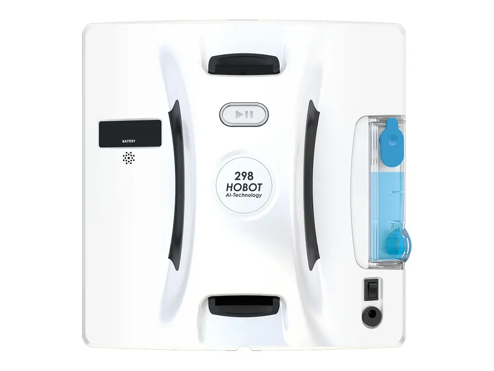 HOBOT-298 window-cleaning robot, studio product shot (HOBOT company image)