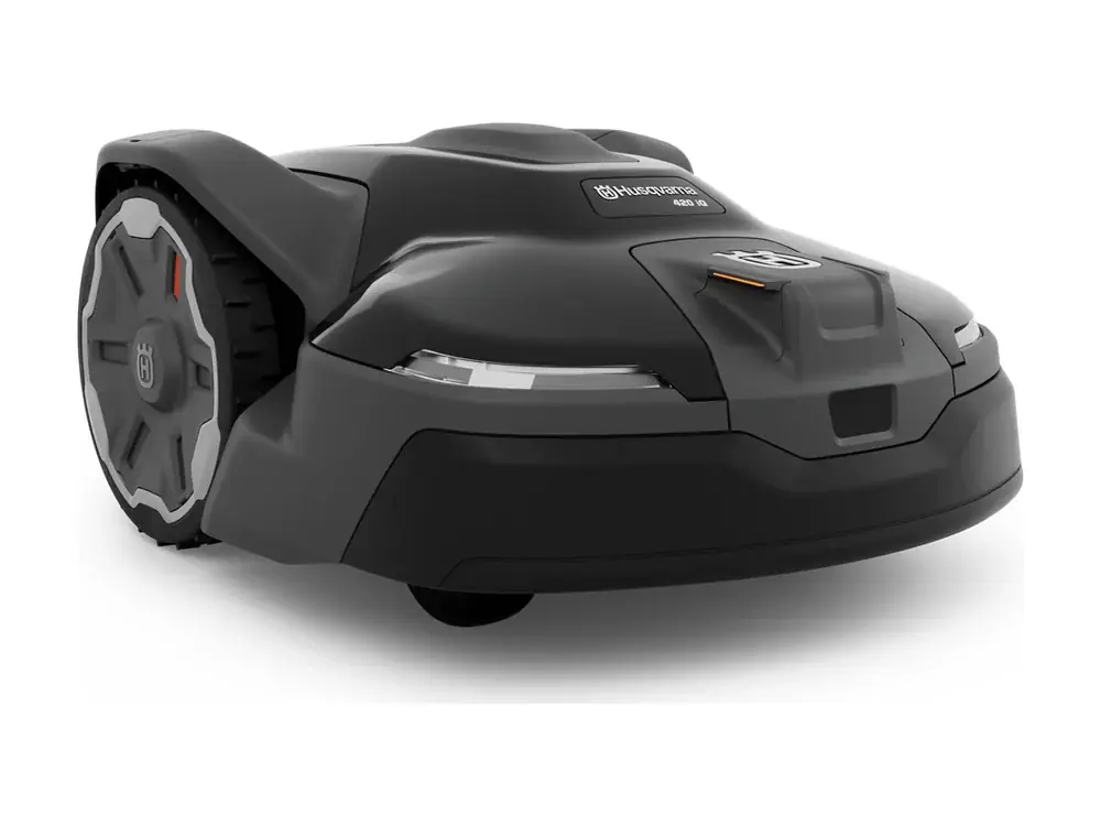 Husqvarna Automower 420 iQ robot lawn mower, studio shot (Husqvarna company image)