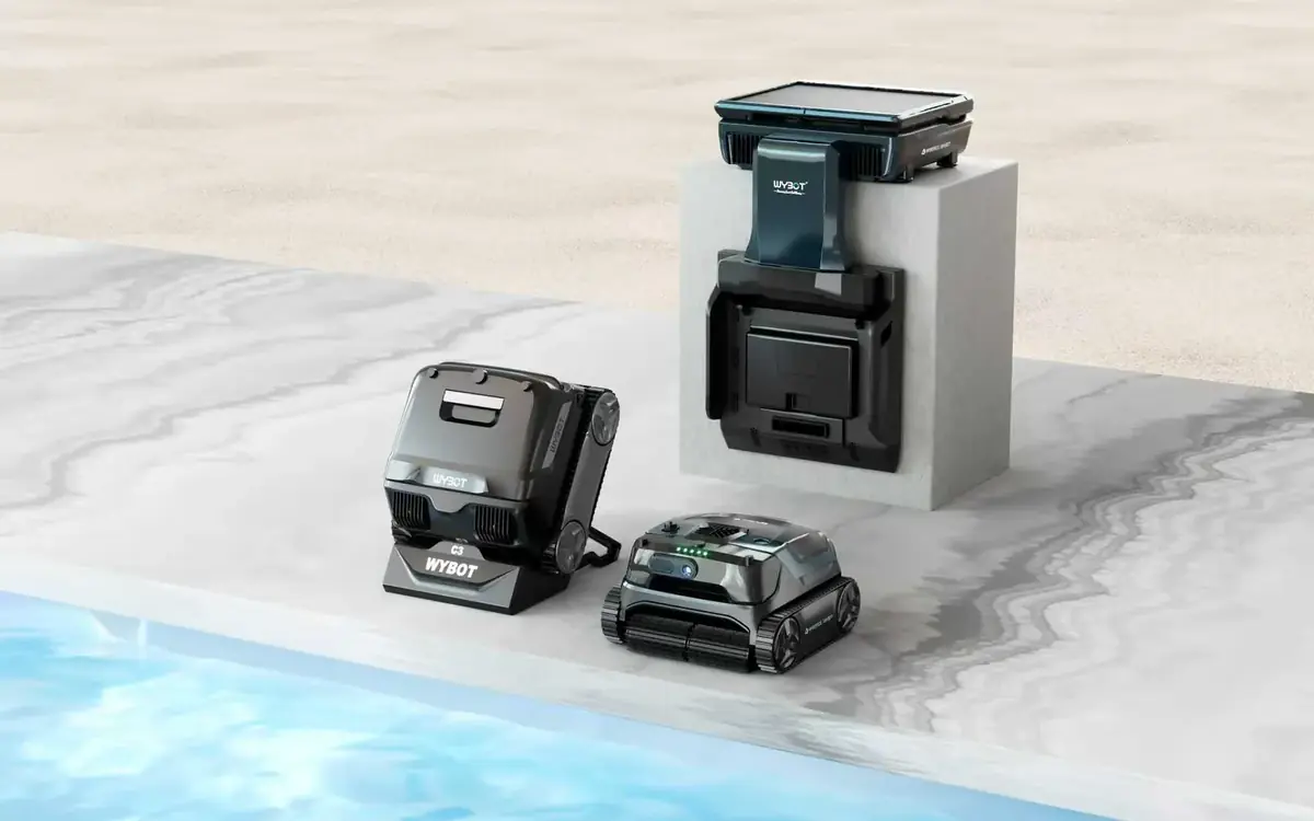 WYBOT pool robot lineup shown at CES 2026